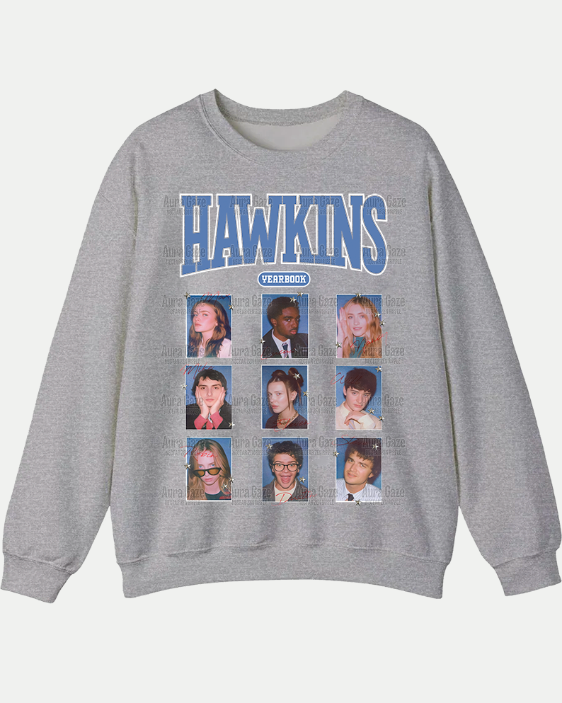 Hawkins Yearbook – Sweatshirt Hawkins Yearbook – Sweatshirt