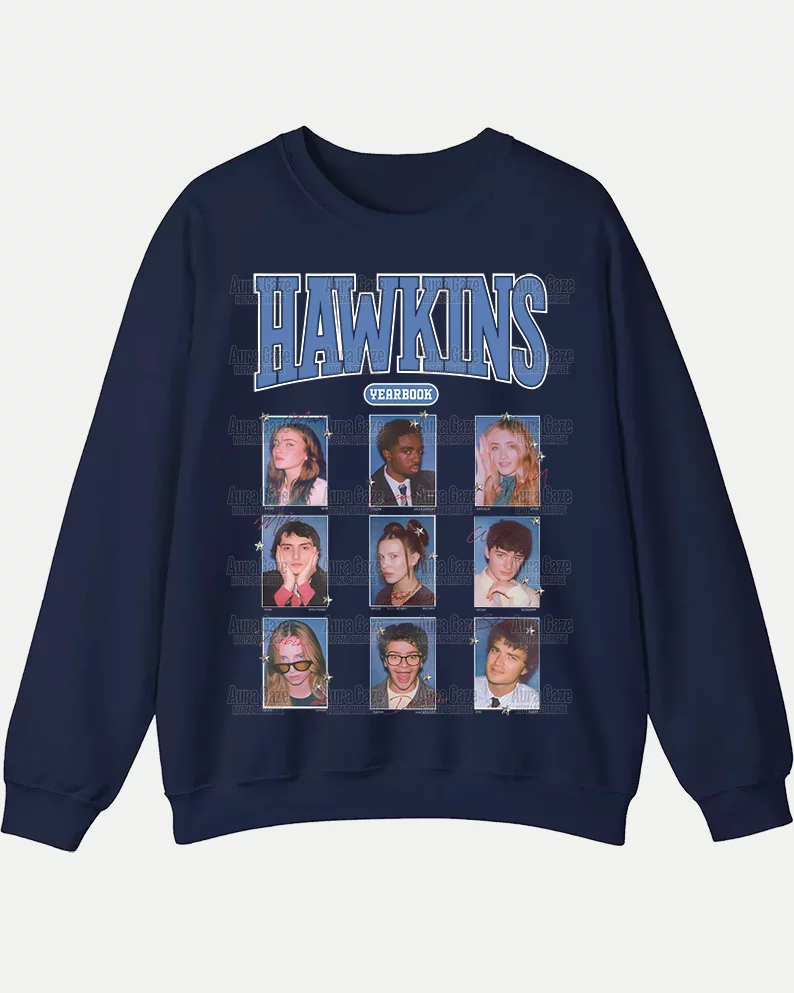Hawkins Yearbook – Sweatshirt Hawkins Yearbook – Sweatshirt